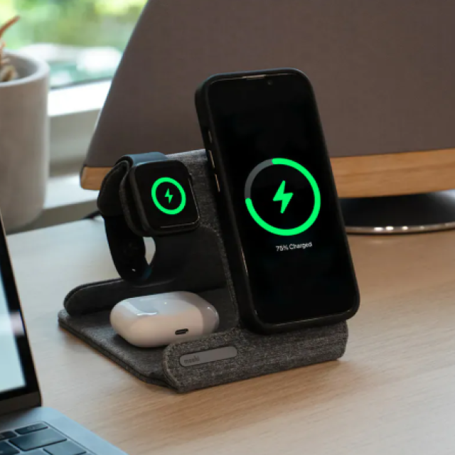 moshi Taita M 三合一可摺疊無線充電座 (支援MagSafe/手機/耳機/手錶)